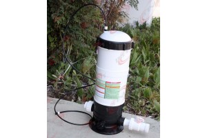 Off-Line Swimming Pool Dispenser Chlorinator Feeder w/ Flow Control Valve 65lbs 